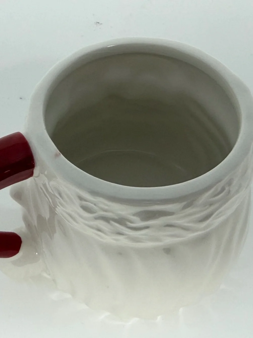 Sur la Table retro Santa Face Ceramic Coffee Cocoa Cup Mug holiday Christmas